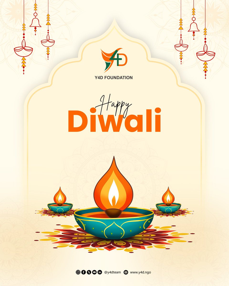 As we celebrate the festival of lights, Y4D Foundation stands committed to spreading brightness where it’s needed the most in classrooms, communities, and hearts. Wishing everyone a Diwali filled with hope and progress.🪔

HAPPY DIWALI🎉