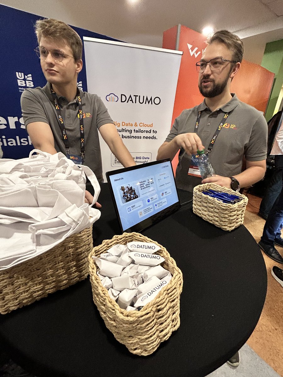 sqlday's tweet image. Big thanks to our amazing sponsors of SQLDay Lite 2025 in Bielsko-Biała!🎉
Woodler, Datumo, @Xebia - we truly appreciate your support!🧡
#SQLDay2026 #sqlday #DataCommunityPoland #datacommunity #wrocław #poland
Copyright for the characters of „Baltazar Gabka“ by heirs of Ledwig
