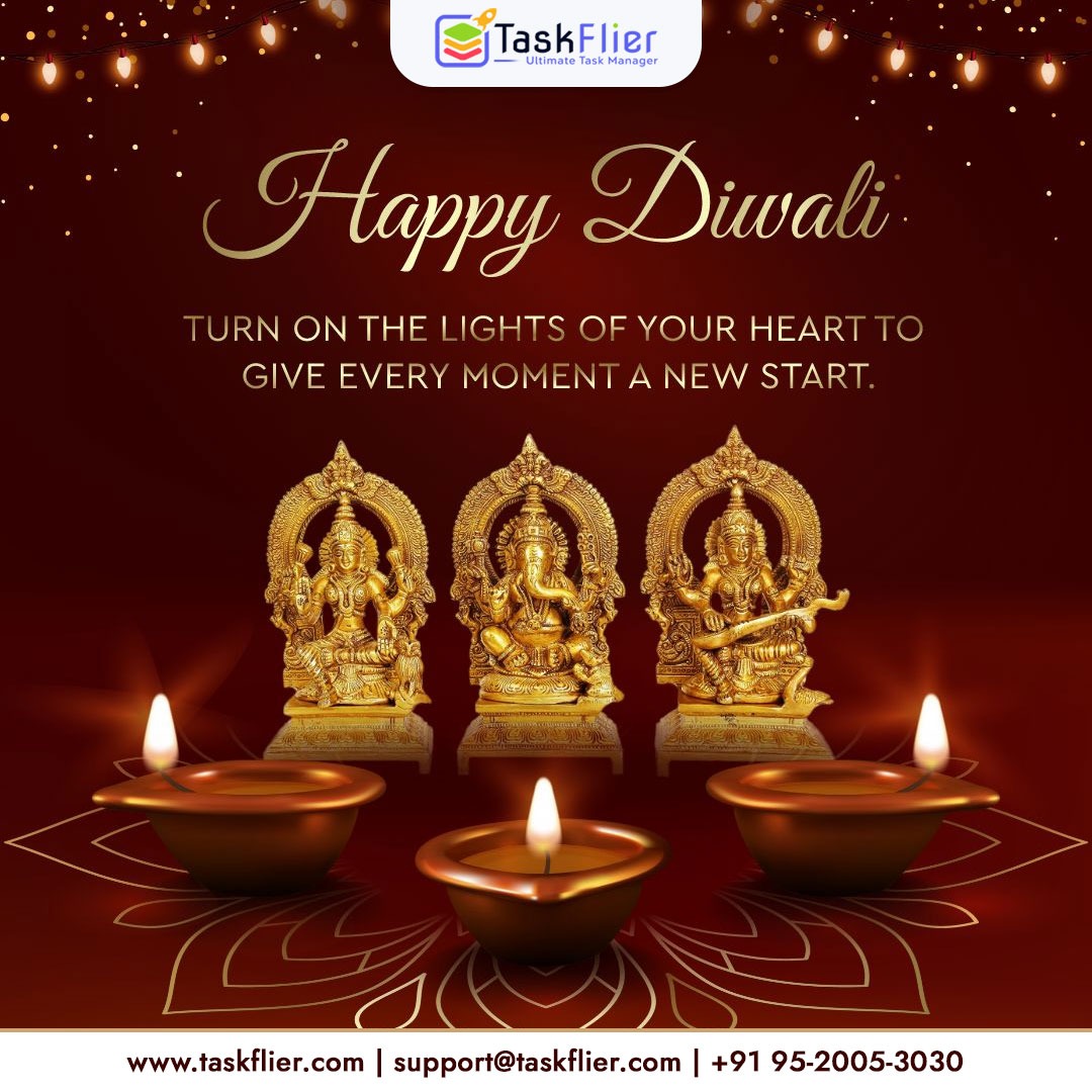 Taskflier's tweet photo. ✨𝐇𝐚𝐩𝐩𝐲 𝐃𝐢𝐰𝐚𝐥𝐢 𝐟𝐫𝐨𝐦 𝐓𝐚𝐬𝐤𝐟𝐥𝐢𝐞𝐫! ✨
This Diwali, let’s light up our goals, brighten our ideas, and celebrate the spirit of togetherness and success. 💡🌼🪔

#HappyDiwali #Diwali2025 #festivaloflight #taskflier  #corporatediwali  #innovations #Growth #success https://t.co/gYzKulijxp
