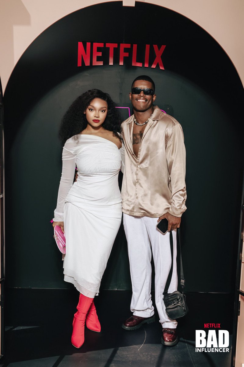 Events‼️

Spotted last night at an exclusive launch experience for Bad Influencer - staged in Africa's richest square mile, Sandton <a href="/NetflixSA/">NetflixSA</a> 

Actor and Actress Rorisang Mohapi and partner Prince Grootboom

#BadInfluencer