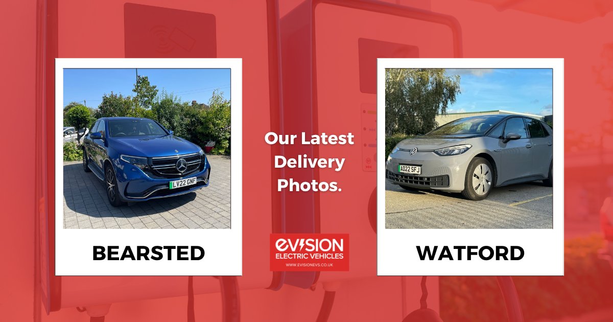 EVisionEVs's tweet image. Take a look at some of our recent EV deliveries in Watford and Bearsted. Making the switch to electric has never looked this good.

Visit our website here: zurl.co/Je35t

#EVisionEVs #ElectricVehicles #EVDelivery #HappyCustomers #UKBusiness #Watford #Bearsted