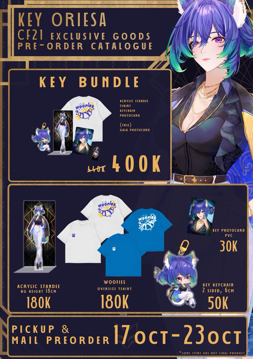 [ CF21 CATALOGUE ❗️]
<a href="/KeyOriesa/">Key Oriesa 🥐🐾</a> 🐾🥐
CF21 exclusive goods is available to order!😋   

Place your order now! (Fast!!!)🔥
shinukacf21.carrd.co/#comifuro21 
#CF21 #CF21catalogue #KeyOriesa