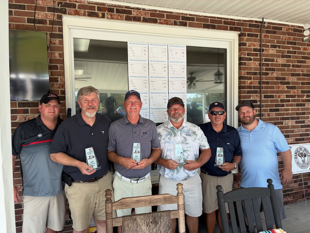 The 3X Gilbert Wrestling Golf Tournament Champions! #StayInTheCircle