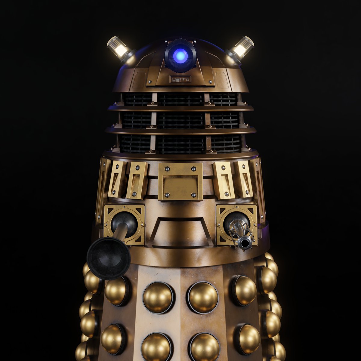 My 2005 Dalek, made in Blender. It's an old model, but I had to rework and retexture most of it 🥸.
#DoctorWho