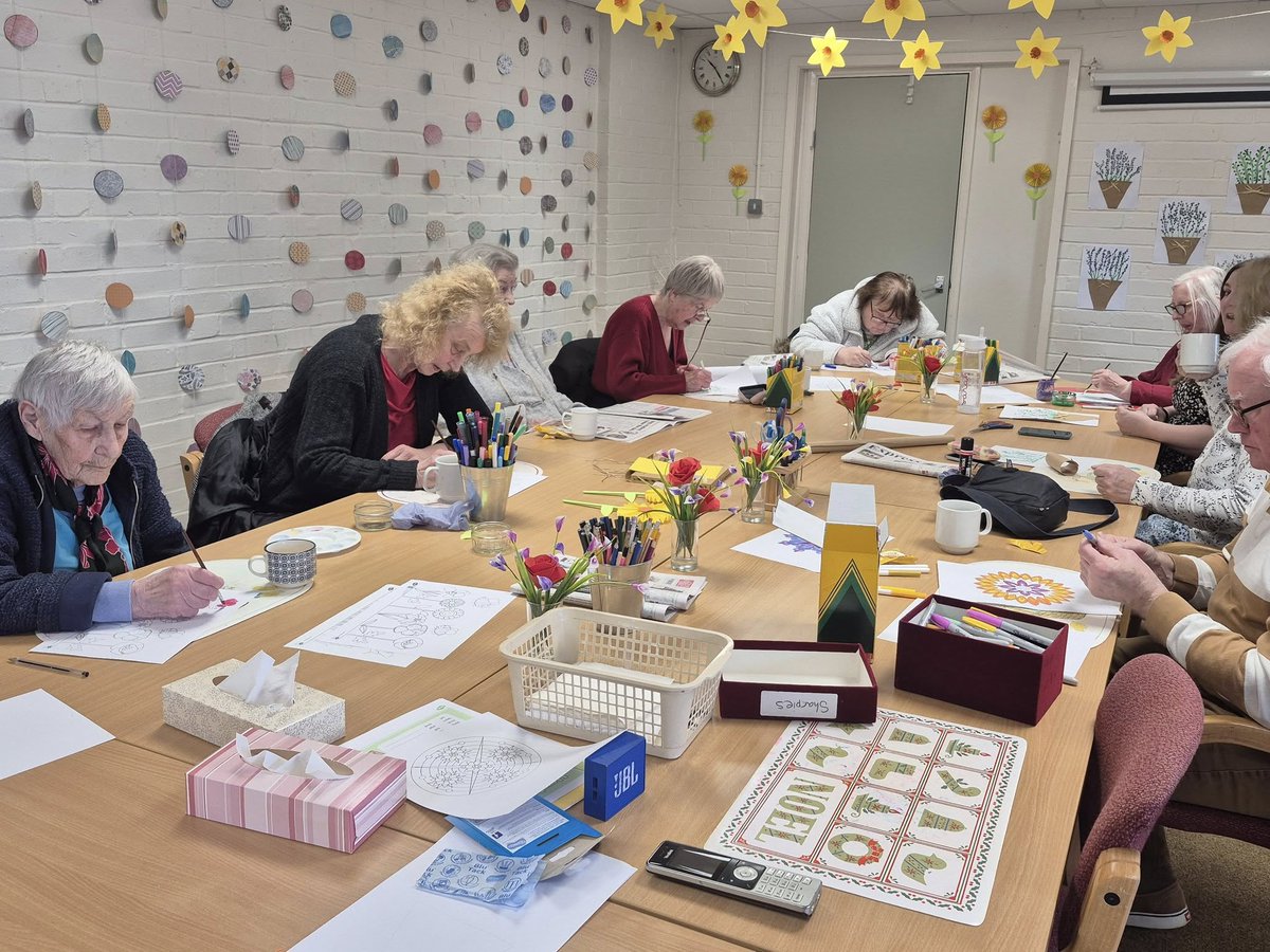 New craft for the over fifties Tuesdays at #spencerdenney centre #craft #overfifties #windsor #senior