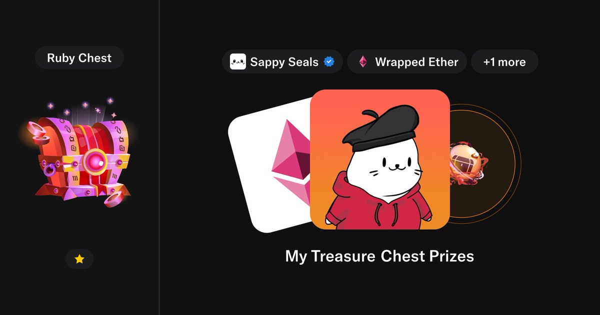 Just joined the <a href="/sappyseals/">Sappy Seals</a> community through my <a href="/opensea/">OpenSea</a> chest reveal 

Is the community alive? 
Would love to keep it and be part og something new beside <a href="/pudgypenguins/">Pudgy Penguins</a> 👀