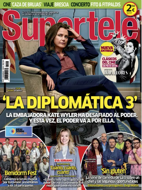 jordicasanova's tweet photo. Encantado de escribir el reportaje de portada de #Supertele sobre la nueva temporada de la serie La Diplomática en @NetflixES, que me tiene enganchado. 👏👏 Muy recomendable. https://t.co/TNABYBZt8m