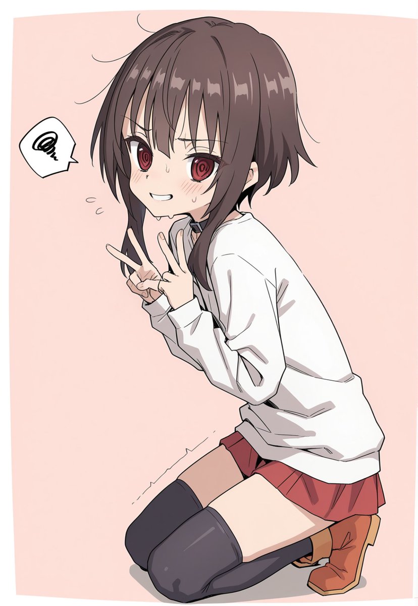 kon301738's tweet photo. ぐるぐる目めぐみん https://t.co/oaQhQJoOiy