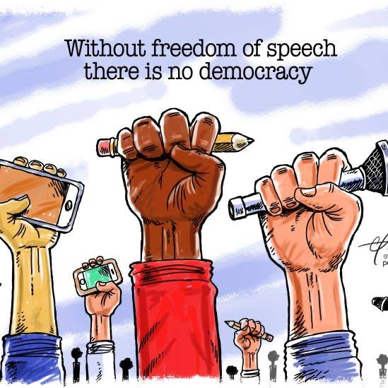 PropesaTv's tweet photo. Without freedom of speech, there is no democracy #RejectCybercrimeLaw https://t.co/QoK4MrThj6