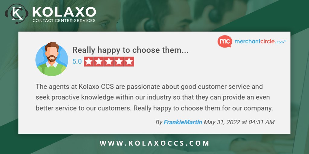 kolaxoccs's tweet photo. We love hearing from our satisfied clients! At Kolaxo Contact Center Services, we’re passionate about delivering outstanding customer experiences and helping businesses grow and proactive support.
More Review: https://t.co/UBpMz5BxlS
#kolaxoccs #CustomerFeedback #ServiceReview https://t.co/fyruNg5u6E