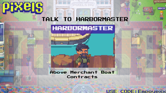 empoyexx_VB's tweet photo. THE MERCHANT SHIP UPDATE ARRIVES

There's a new quest appear "The fleet and the Fish"

🏬Exclusive items in the seaside stash store
🐟Fish ponds
🍣Sushi kits t1-t4
@pixels_online 
#pixelscreator #creator https://t.co/BLFzN2dkQS