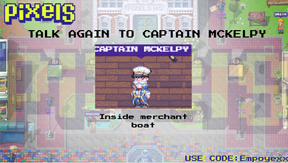 empoyexx_VB's tweet photo. THE MERCHANT SHIP UPDATE ARRIVES

There's a new quest appear "The fleet and the Fish"

🏬Exclusive items in the seaside stash store
🐟Fish ponds
🍣Sushi kits t1-t4
@pixels_online 
#pixelscreator #creator https://t.co/BLFzN2dkQS