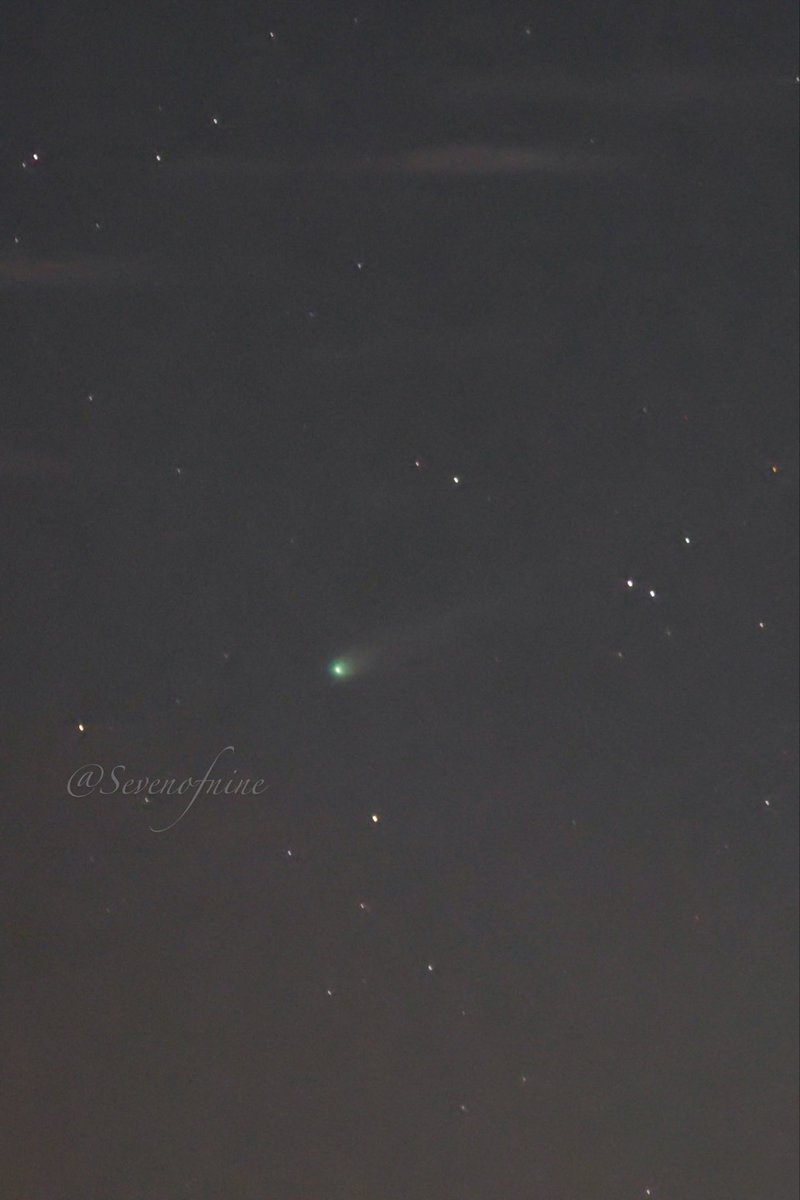 sevenofnine7901's tweet image. 証拠写真程度ですが…なんとか観ることができました☄️

2025年10月17日 18:44撮影

#C2025A6Lemmon
#レモン彗星
#猪名川天文台