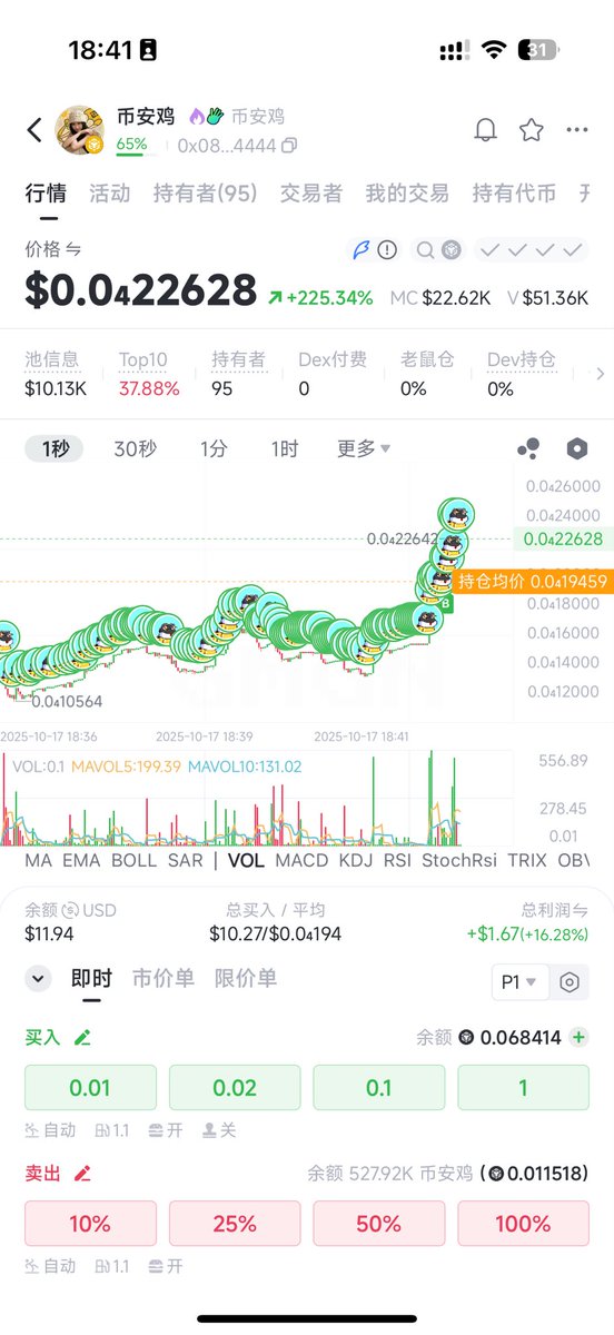 Rivencmoon's tweet photo. @jiojiorich @btc_798 以每秒一次的节奏 狂操币安鸡 https://t.co/e5Umt5q3Cy