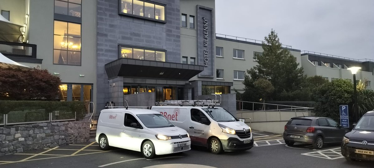 Another busy week for the team! After completing a Guest TV installation at the Monart Destination Spa, our team spent this week at Hotel Kilkenny installing a brand-new WiFi solution. 
#ConnectivitytoEntertainment #HotelWiFi #GuestExperience #GriffinGroup #HotelKilkenny