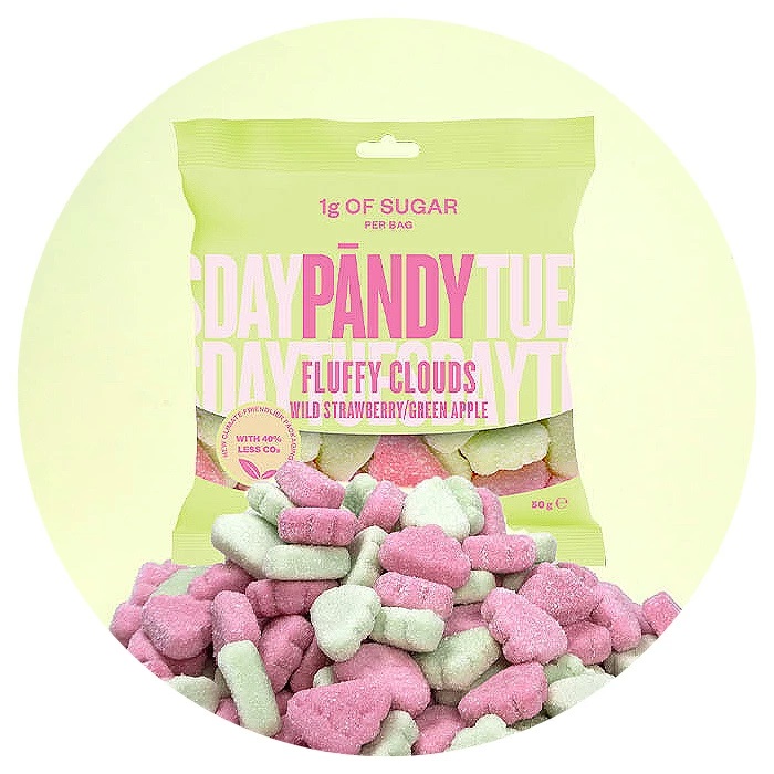 InfoHeritagejp's tweet image. ふわっとした食感がクセになる！
ストロベリーと青りんごの甘酸っぱさが絶妙なバランスで、何個でも食べられちゃう😋
糖質1gで、ダイエット中でも安心して食べられるのも嬉しいポイント💡
おやつタイムがもっと楽しくなること間違いなし！
#Pandy #グミ #ソフトグミ #フラッフィクラウド