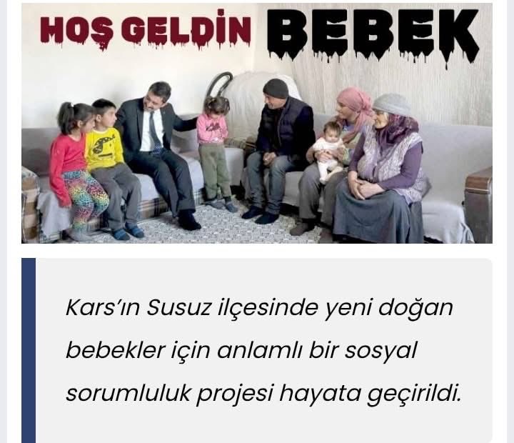 Devlet Şefkati Kapıda: Kars Susuz’da “Hoş Geldin Bebek” Projesi Başladı 
karsguncel.com/haber/devlet-s…