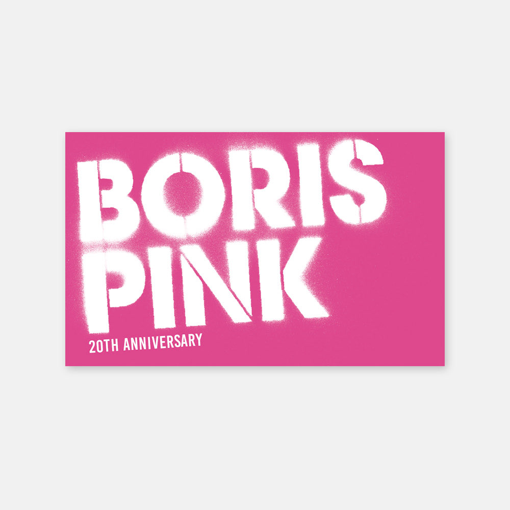 New Boris “PINK” items open for pre-order soon🩷

Patreon early access: Oct 17 10PM (JST)
General sale: Oct 18 10PM (JST)

CDs include a PINK Logo Sticker.
T-shirt, mug &amp; cap pre-orders by Oct 28 include it too.