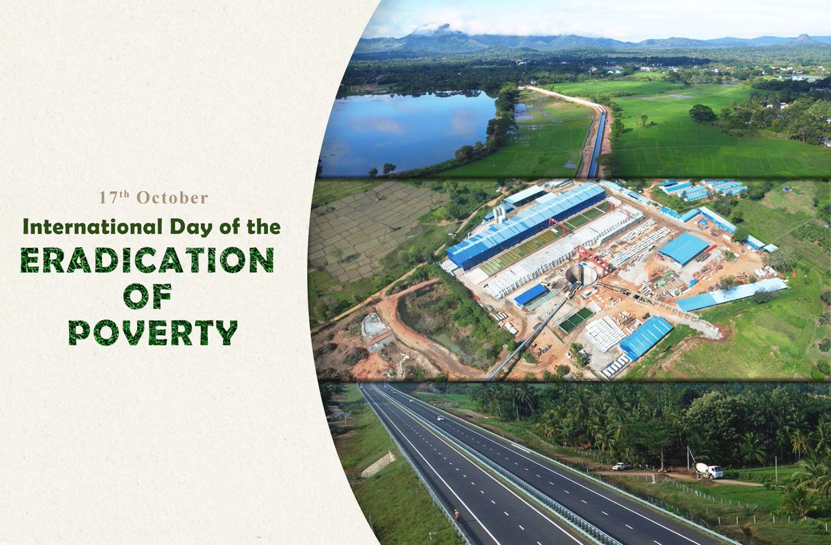 CscecSlk's tweet image. In Sri Lanka, CSCEC is proud to contribute to poverty alleviation through action — building highways and canals to connect communities, boost trade, tourism, and agriculture, while creating jobs and training to empower locals to build a better future.
#CSCEC #EradicatePoverty