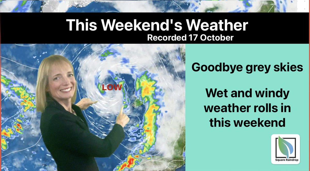SqRaindrop's tweet image. Big change in the weather this weekend...but will it feel like an upgrade?
Wet &amp;amp; windy is on the way, and things are looking unsettled into next week.
Watch the latest weekend forecast: 
➡️ youtu.be/9Jd79tItzkM

#UKWeather #WeekendForecast @MetraWeather