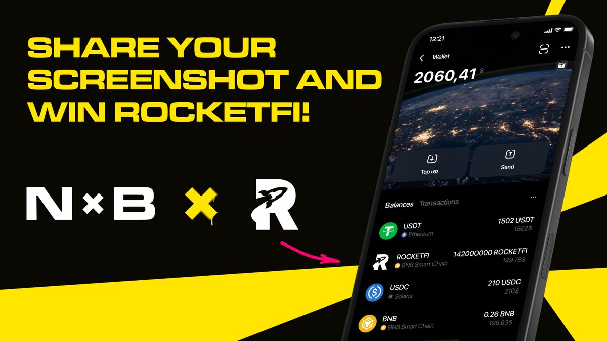🚀 <a href="/nonbank_io/">NONBANK</a> x <a href="/RocketFiLabs/">RocketFi Labs</a> 🪂 #Giveaway!

🏆 We’re giving away 142,000,000 $ROCKETFI tokens to celebrate the collaboration — 10 winners, 14,200,000 $ROCKETFI each!

⏰ Deadline: November 1, 23:00 UTC

Here’s how to join the quest:

1️⃣ Download the NonBank Wallet →