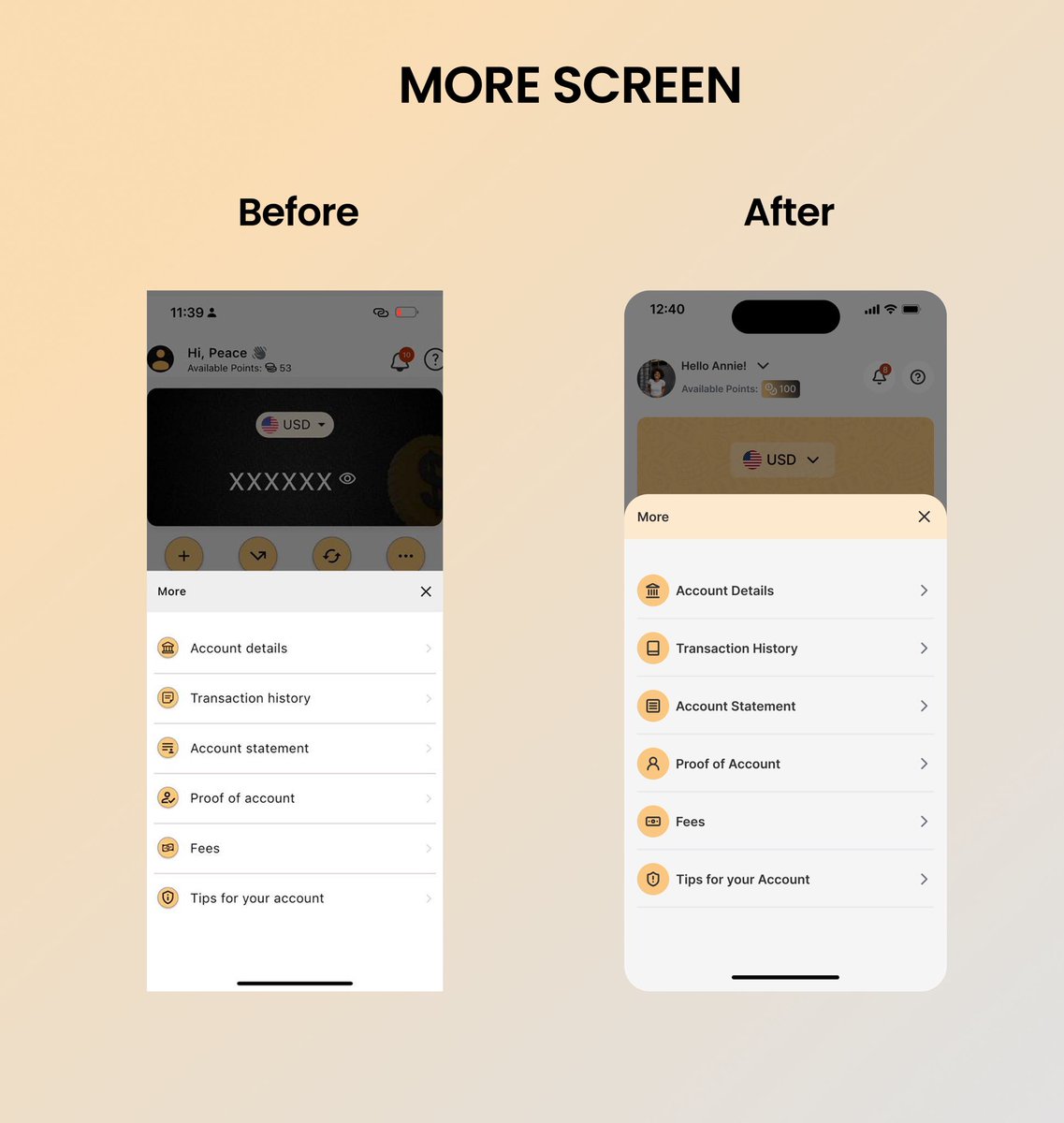 Ogochukwu_OA's tweet photo. For this week’s task, I redesigned 3 screens of the Cleva App.
-The homepage
-More screen
-Add funds screen
I focused on hierarchy, clarity and usability that allows seamless user interaction. 
What do you think?
#uiredesign #UIDesign #clevaapp https://t.co/MX3VSIfCJc