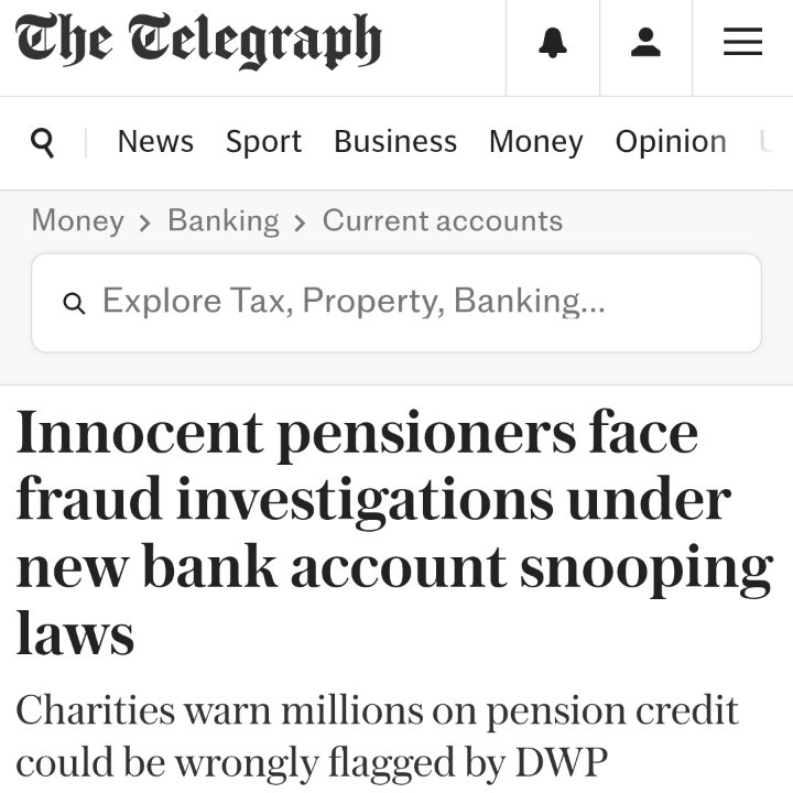 👁️The Government's mass bank spying bill will turn all of us into suspects by default

“It will be disabled people, the elderly, carers and those living in poverty who are most likely to be wrongfully flagged by the algorithm, investigated and forced through lengthy, draining