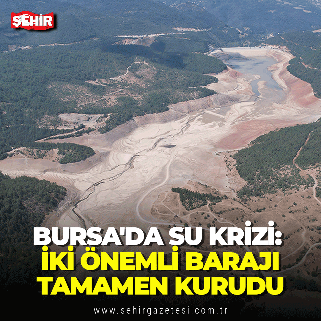 sehirgazetesi's tweet image. Bursa'da su krizi: İki önemli barajı tamamen kurudu sehirgazetesi.com.tr/bursada-su-kri… 
#Bursa #su #baraj