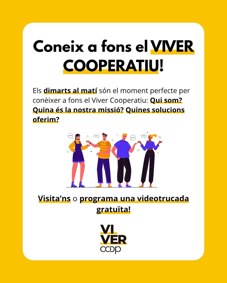 vivercoop's tweet photo. 🌿 Som molt més que un espai.

👉 Al Viver Cooperatiu impulsem projectes que posen la vida al centre. https://t.co/yQGbPNZElX