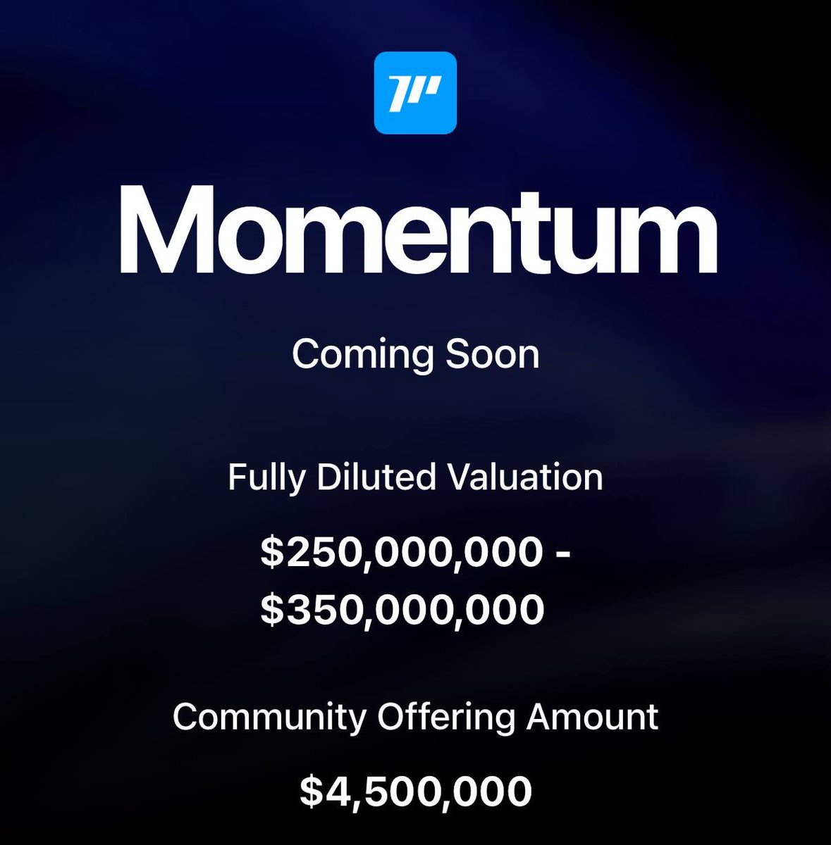 mcfoma787's tweet photo. On October 22, the new @MMTFinance sale on @buidlpad goes live

Anyone who added at least $3k liquidity to Momentum will get a chance to buy tokens at a $250M FDV(snap on the 25th)

Everyone else will buy at $350M FDV.

I’ve already added $3k+ in the pool https://t.co/7pkkjmh07V