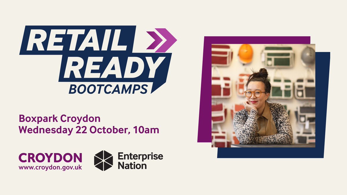 e_nation's tweet image. Calling all Croydon-based retailers 📣

Join this free event on 22 October to get practical tips for boosting your retail business and to network with like-minded small business owners.

Sign up for free 👉 ow.ly/xsQu50X0RSN

@yourcroydon #RetailReady #Croydon