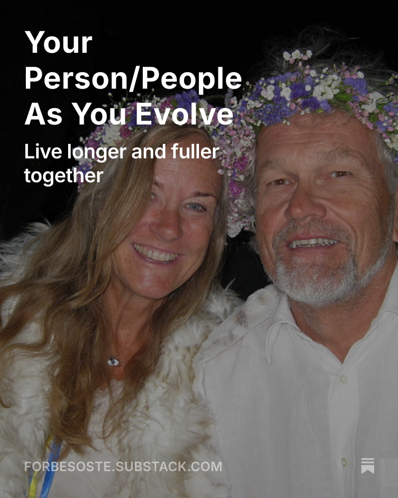 Together we evolve better. Exploring the proven benefits  in latest Substack in Midlife, Together: forbesoste.substack.com/p/your-personp…