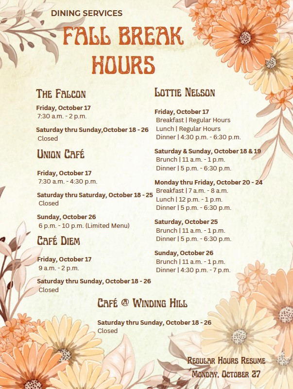 Messiah Dining tweet media