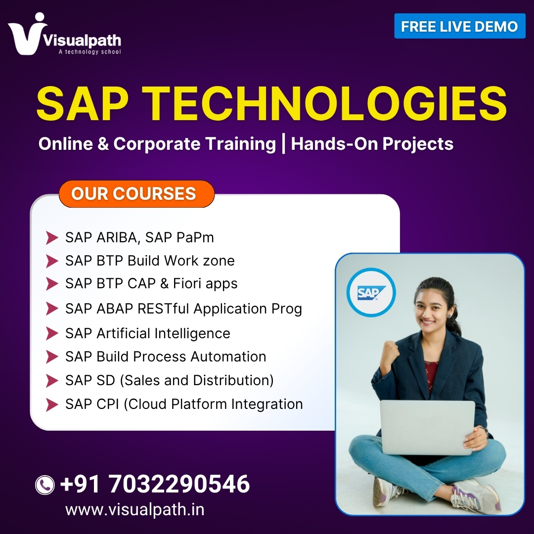 VisualpathPro's tweet image. 🚀 𝗩𝗶𝘀𝘂𝗮𝗹𝗽𝗮𝘁𝗵 offers expert SAP training in top modules like Ariba, BTP Work Zone, ABAP RESTful, Fiori Apps, AI, SD, and CPI to boost your career.
🌐 𝗩𝗶𝘀𝗶𝘁: visualpath.in/online-sap-ari…
📲 𝗪𝗵𝗮𝘁𝘀𝗔𝗽𝗽: wa.me/c/917032290546