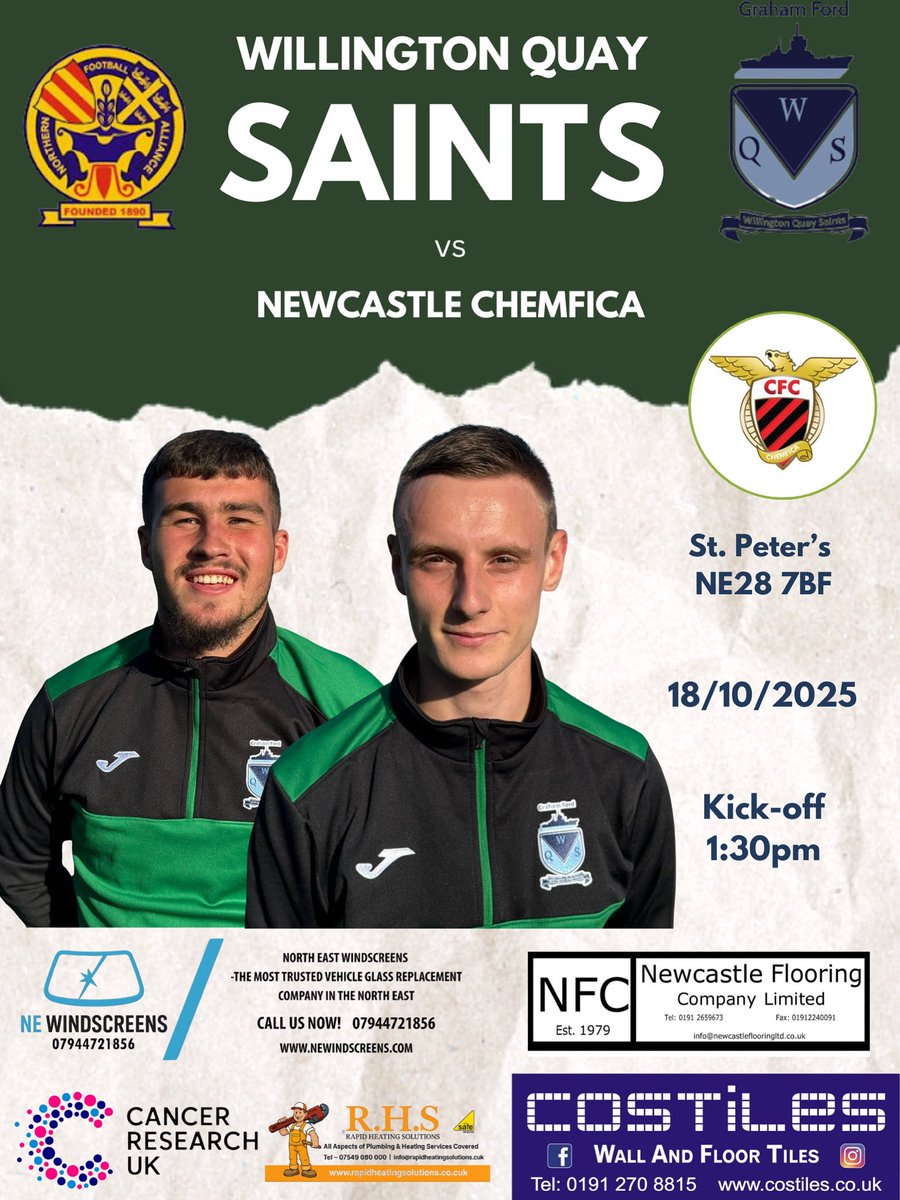 NEXT MATCH 🏆

Back in Cup action this weekend, as we take on Newcastle Chemfica at St. Peter’s! 😇