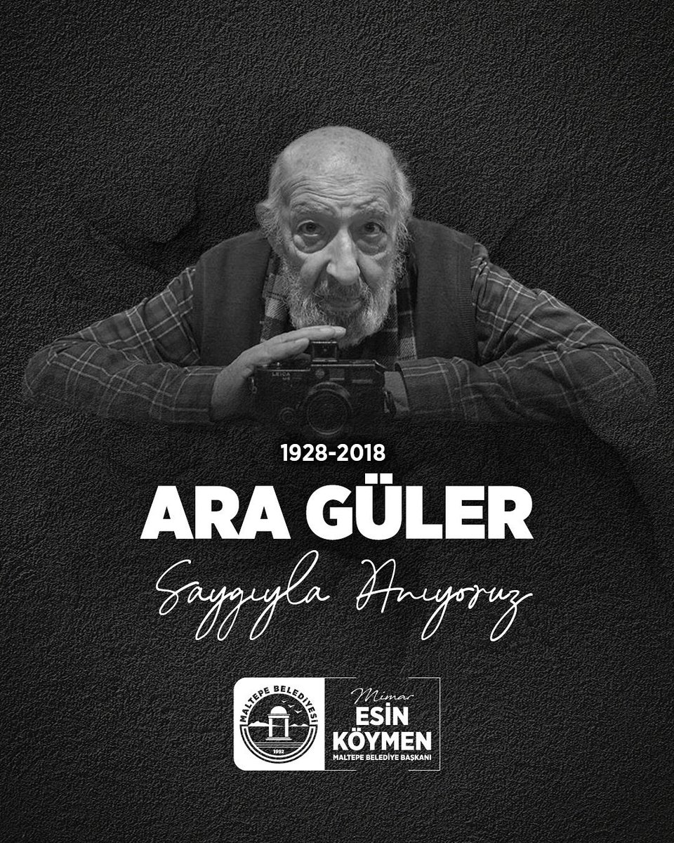 Kadrajına yaşamı sığdıran, her karesiyle bir hikaye anlatan, fotoğraf sanatının dünyaca ünlü gururu, büyük usta Ara Güler’i saygıyla anıyorum.