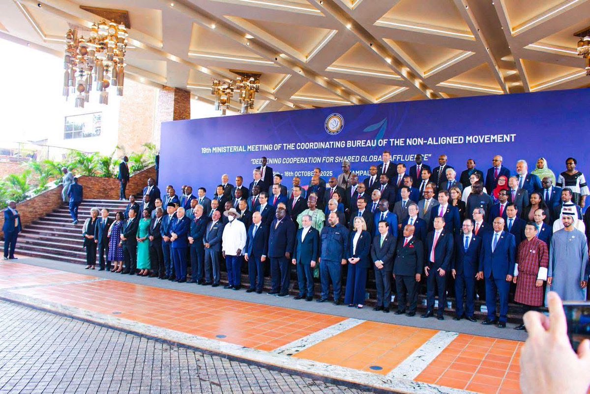 Les travaux de la 19ème Conférence ministérielle à mi-parcours du Mouvement des non-alignés ont pris fin, le jeudi 16 octobre 2025, sous la présidence de Son Excellence le Général Odongo Jeje Abubakhar, Ministre des Affaires étrangères de la République d’Ouganda.  

A l’issue de