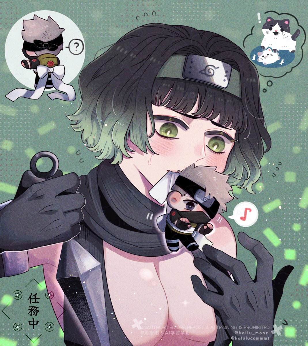 Tiny Kakashi is like a kitty!
For Lynn (<a href="/dollcoffin0/">lynn</a>) 🐱🩷
#VGenComm