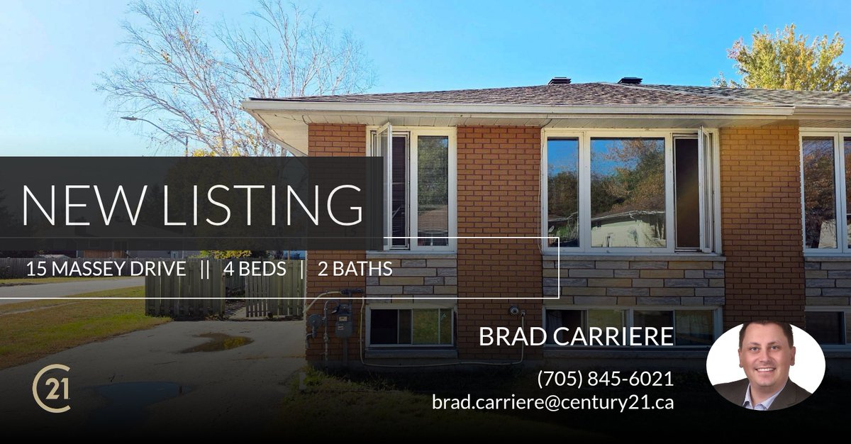 BradCSells's tweet photo. 📍 New Listing 📍 Take a look at this fantastic new property that just hit the market located at 15 Massey Drive in North Bay. Reach out here or at (705) 845-6021 for more information https://t.co/3dT4JUNKNO https://t.co/JkK66KyiGq
