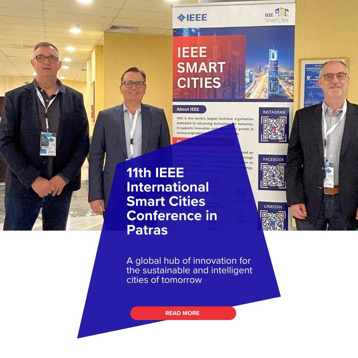 🏙️ Patras hosted the 11th #IEEE ISC2 2025, a key global event on smart &amp; sustainable cities. 

Organized by the Industrial Systems Institute of #AthenaRC &amp; CTI “DIOPHANTUS”, the event brought top experts together.

🔗 bit.ly/4ndKWMO

#ISC22025