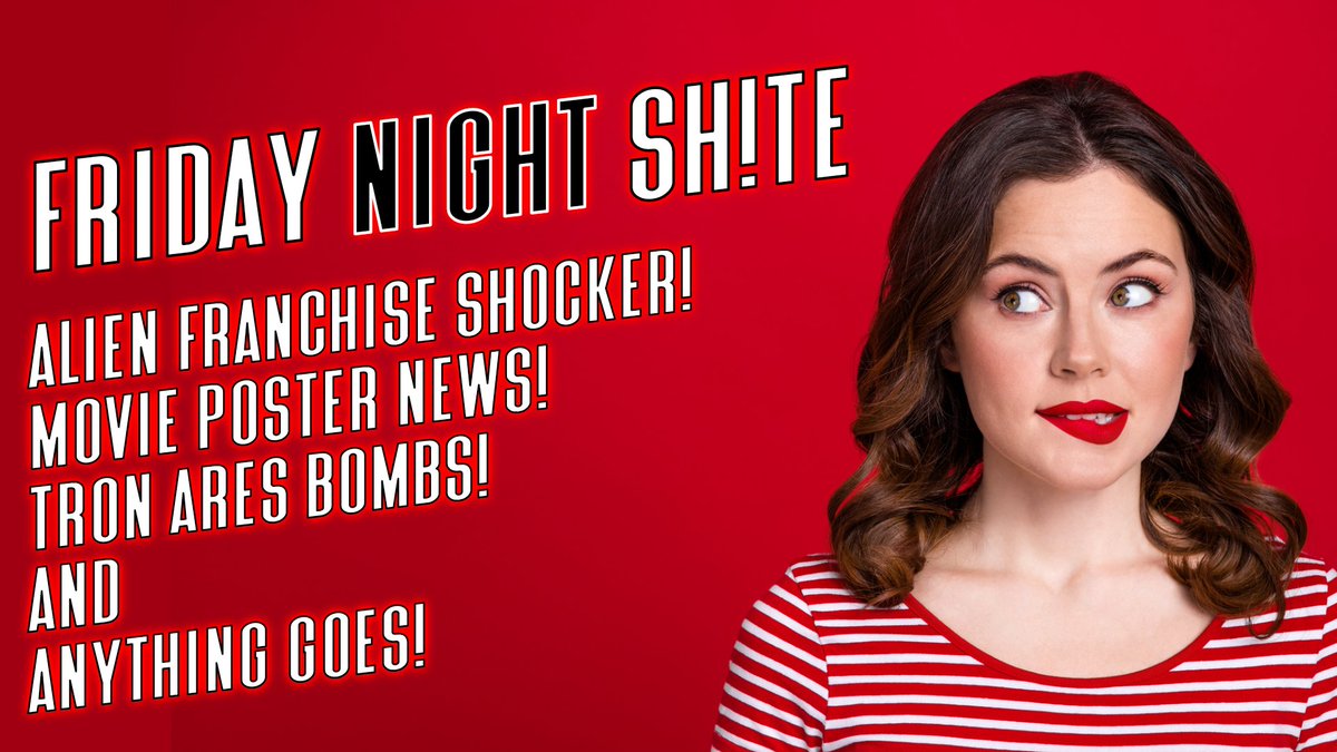 Friday Night Sh!te: Alien franchise bombshell from LV-426!  We dive into the Xenomorph nest.

RIP Drew Struzan, Hollywood poster icon. 

Tron Ares roast - too soon? Nah! 

Anything goes, from tangents to Swappers' tinfoil hat zone!  #FNS 

youtube.com/live/am8KBudeM…