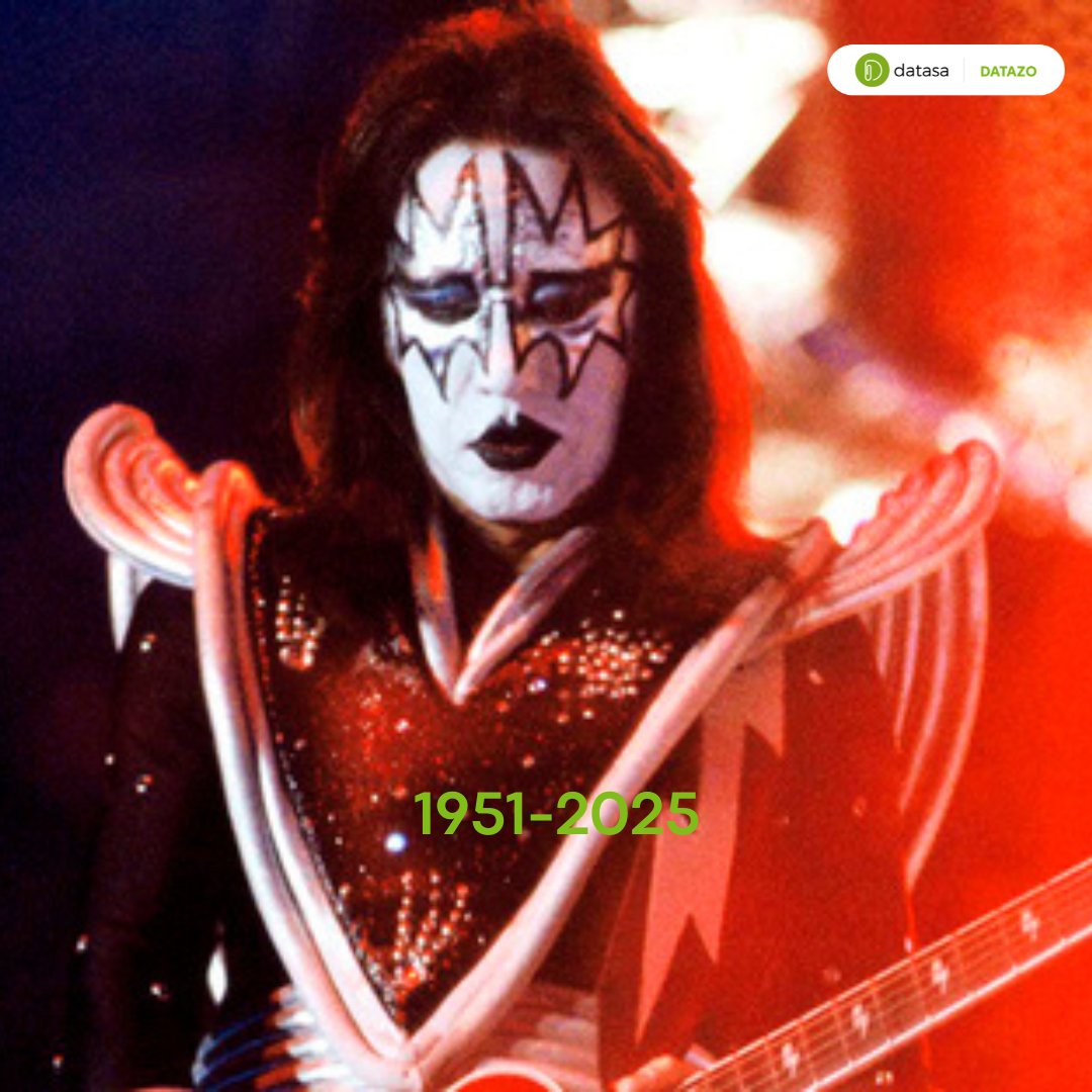⚫Murió Ace Frehley 
🎸Guitarrista y cofundador de Kiss, a los 74 años. El rock pierde a uno de sus íconos más influyentes.  
🎸 Top del rock, creador de “Spaceman” y referente de generaciones.  
🖤 Se fue rodeado de sus seres queridos. Su legado sigue sonando.