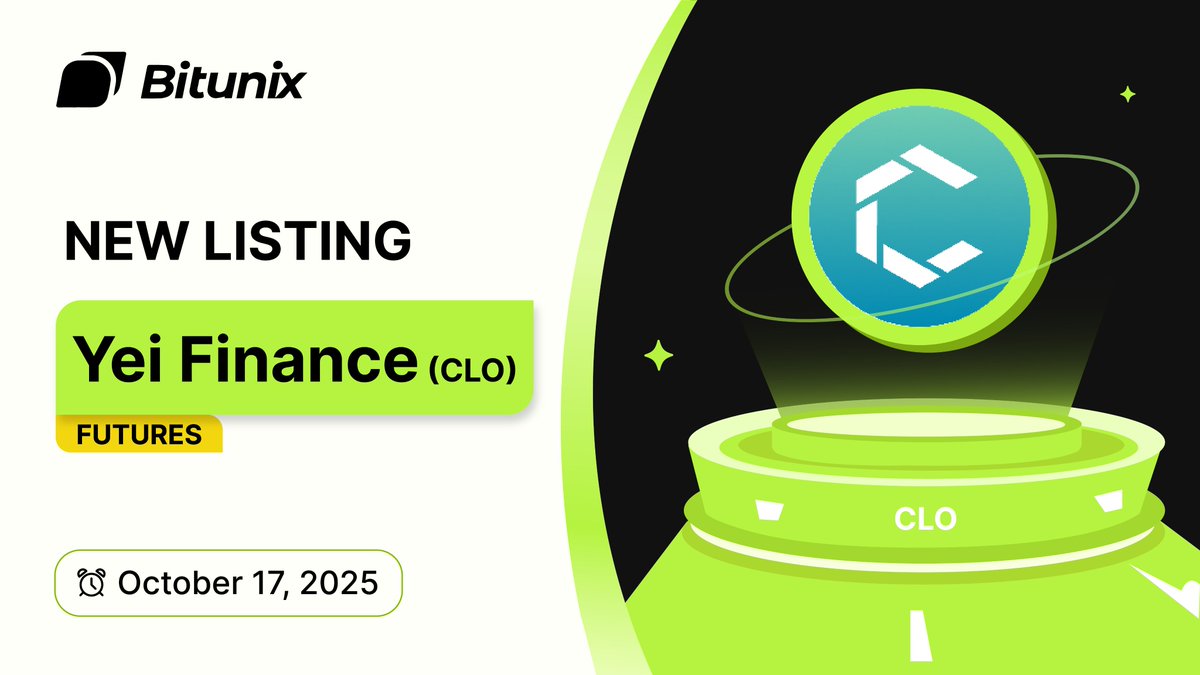 BitunixOfficial's tweet image. 📣 $CLO @YeiFinance Trading is now available on Bitunix Futures!

🔥 Futures Trading bitunix.com/contract-trade…

ℹ️ More Details bitunix.com/contract-trade…