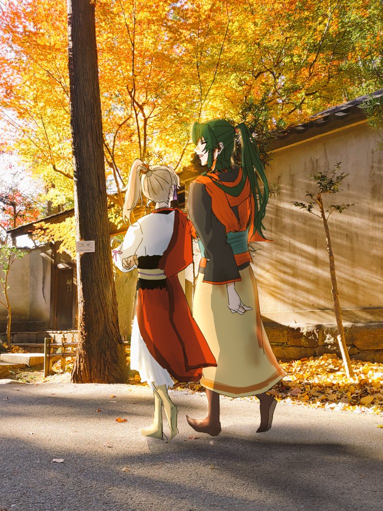 鄭弓in等々力不動尊（1年前）