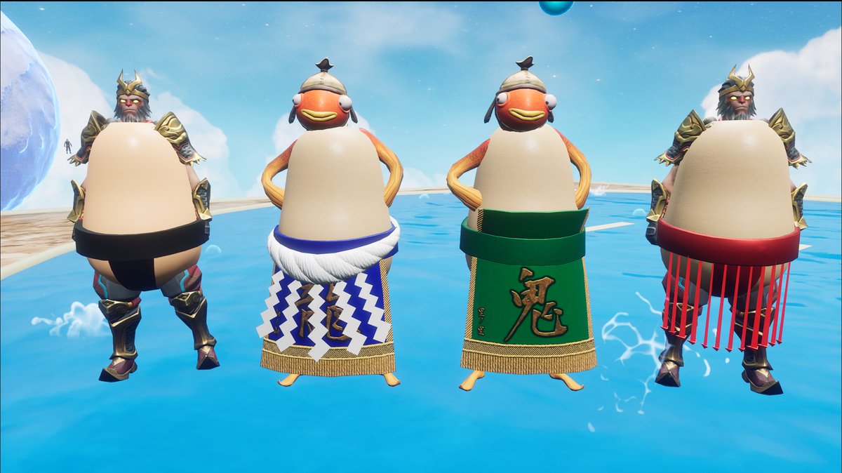 相撲アイテム作った
勝利数に応じて豪華になる
 #UEFN #Fortnite #フォートナイト