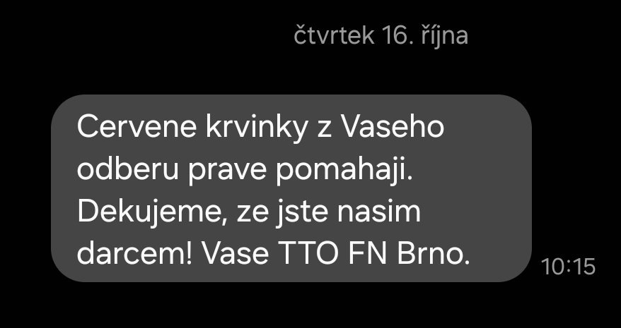 ztepily_divoch's tweet image. Chybí vám rubrika "Co bylo fajn" že jo? 
Tak tady máte jednu dobrou zprávu. Mých 480 ml 0 Rh+ někomu pomohlo.