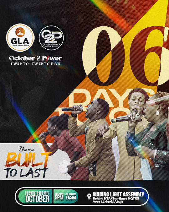 glaabuja's tweet photo. 6 DAYS TO GO as we anticipate the ministry of the LIGHT VOICES.
Save the date
#glaabuja
#O2P https://t.co/WHRext4vVe