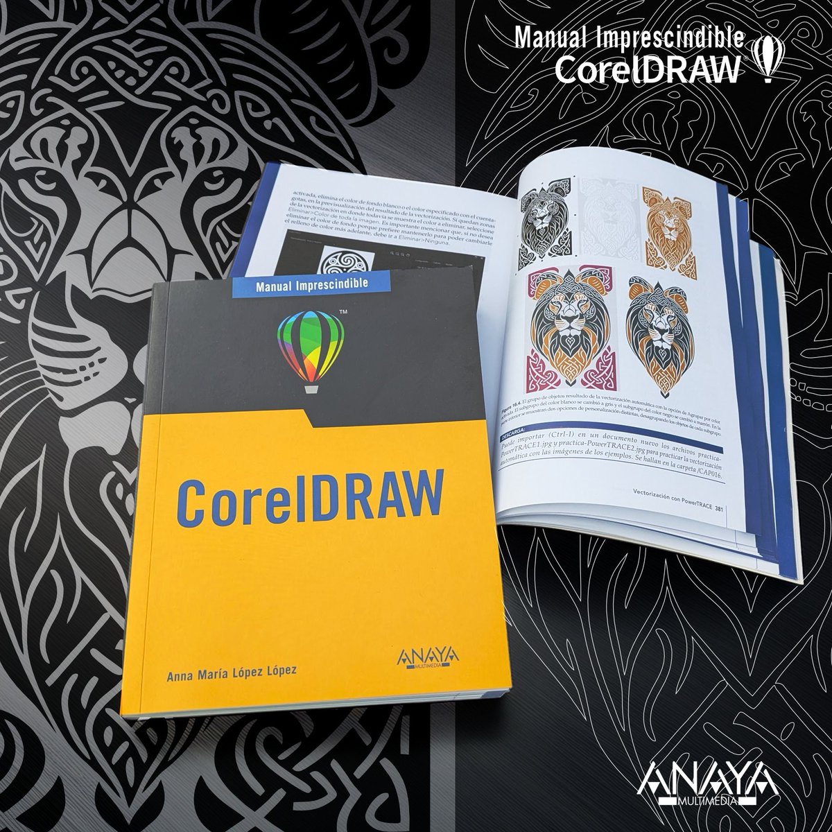 LibroCorelDRAW's tweet image. #CorelDRAW continúa siendo imbatible en la vectorización automática de imágenes. Obtén vectores listos para producción (grabado láser, serigrafía, corte en vinilo) en solo un par de clics. En el Manual Imprescindible de CorelDRAW te mostramos las mejores técnicas de vectorización