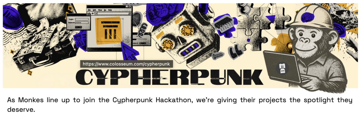 SamuiBuild's tweet image. We're excited to be featured in the latest Banana Split, the weekly newsletter from @MonkeDAO 🙏
Reject humanity.
Return to monke.