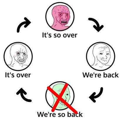 Sravanreddyeth's tweet photo. 14 oct - It's over
15 oct - it's so over
16 oct - we're back
17 oct - again it's over 😭
Where is ( we're so back)
#crypto #marketbearish #cryptotrump https://t.co/HtFOe4uKbH